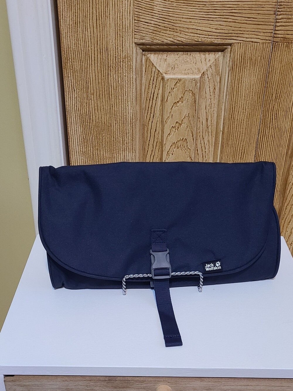 Jack Wolfskin Dark Blue Roll-Up Travel Toiletry Pouch